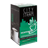 City Steam Decaffeinated Coffee Pods 18 ct