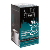 City Steam European Roast Decaffeinated Coffee Pods 18 ct