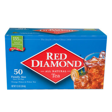 Red Diamond Tea Bags Quart Size 50 ct