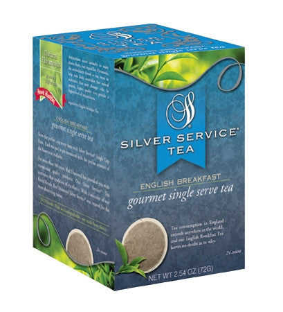 Silver Service English Breakfast Tea Pods 24 ct